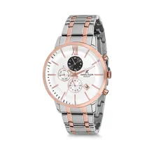 Relógio Analógico Masculino Daniel Klein Exclusive DK12228-4 - Prata e Rosa Ouro