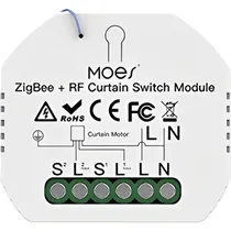 Interruptor Inteligente para Cortina Elétrica Moes MS-108ZR Zigbee Wifi