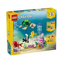 Juguete de Construcción Lego Creator Sea Animals 3 En 1 31158 421 Piezas