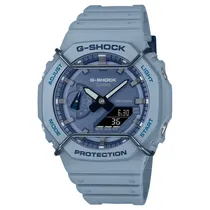 Relogio Masculino Digital Casio GA-2100PT-2A Azul Claro