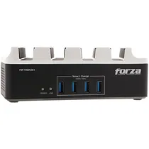 Estação de Carregamento Forza FSP-4402USB-C com 4 Portos 220V - Branco/Preto