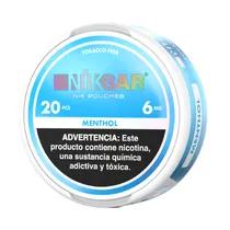 Pouches Nikbar Pouches Menthol 6MG