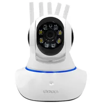 Câmera IP Satellite A-CAM006 HD 2 MP/5 Antenas/Wi-Fi/Microsd - Branco