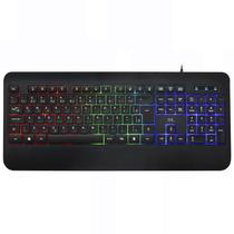 Teclado Gamer Mtek KB-7701LR USB / RGB / Portugues - Preto