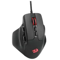 Mouse Gaming Redragon M806-RGB Bullseye 12400DPI Ajustável/7 Botões - Black