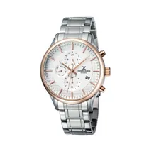 Relógio Analógico Masculino Daniel Klein Exclusive DK11959-5 - Prata/Rosa Ouro