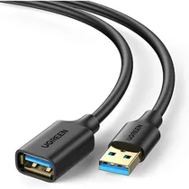 Cabo de Extensão Ugreen USB 3.0 30127 - Preto 3 Metros