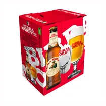 Cerveja Birra Moretti Pack 4 Unidades + 1 Vaso