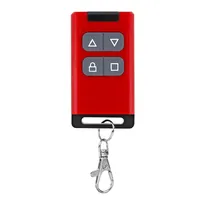 Controle Remoto Wireless Modelo C / RF433 com 4 Botoes / Controle para Portao / Duplicador / Copiador / Alarme - Vermelho