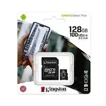 Cartão de Memória Kingston Canvas Plus 128GB 2X1 100MB/s
