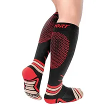 Medivaric Media MVS0010947 Deportivo Unisex (T)XL Negro/Rojo