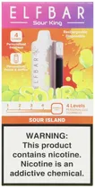 Vape Descartável Elf Bar Sour King Island 40000 Puffs
