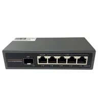 F. Switch 04POE 65W 10/100/1000MBPS 4GE+1GE+1SFP S21-5G1S