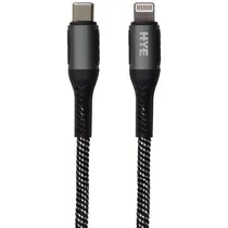 Cabo USB-C para Lightning Hye HYEA5CL 1 Metro - Preto/Cinza