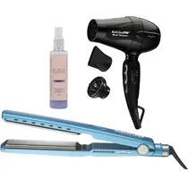 Kit Babylisspro Nano Titanium Chapinha BNT9091TXLUZ XL + Secador BNT5510UZ 1200W + Protetor Térmico Klasse - 2V