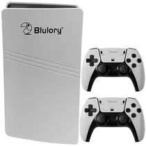 Console Blulory Game Stick RS5 4K Ultra HD com 2 Controles - Branco/Preto  Console Blu...