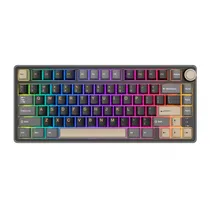 Teclado Royal Mecanico R75 RGB s/f Phantom SW Silv Switch K Silver