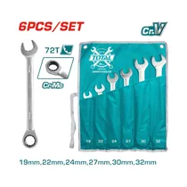 Kit de Llaves Combinación Rachet Total THT102RK061 6 Piezas