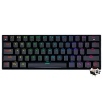 Teclado Gamer Mecanico Redragon K530RGB-Pro Draconic Pro Wireless / Brown / Ingles - Preto