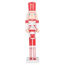 Soldado Natalino Rojo/Blanco Tambor 60CM