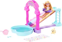 Boneca Barbie Chelsea Water Slide Mattel - HTK39