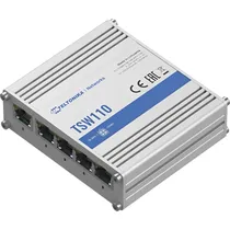 Switch Industrial Teltonika TSW110 Gigabit/Ethernet - Branco