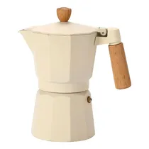 Cafeteira Italiana Alumínio 3 Xicaras 150ML Beig