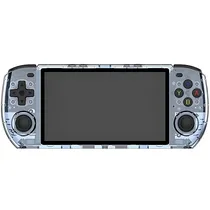 Console Portátil Powkiddy RGB10MAX3 64GB de 5" com 10.000 Jogos - Azul/Transparente