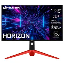 Monitor Gamer Up Gamer Horizon, 32", Full HD, Tela Curvo RGB, 165HZ, 1MS, HDMI, DP, Freesync, HZ32VA165BK, Preto