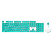 Kit Teclado + Mouse Wireless FTXGK600 Espanhol - Branco/Verde