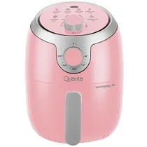 Fritadeira Elétrica Quanta Pink Palette Minitasty QTAF230 1.000 Watts 220V ~ 50/60HZ - Rosa/Prata