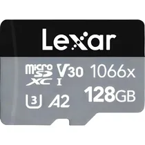 Memória Micro SD Lexar Professional Silver 1066X 160-120 MB/s C10 128 GB (LMS1066128G-Bnanu)