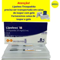 Lipoless Mounjaro Tirzepatide Lipoless 15 MG/0,5 ML - 4 Seringas Pré-Cheias. Tem Registro Sanitario.  Lipoless Mo...