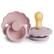 Frigg Set Chupete Daisy 2 Baby Pink / Soft Lilac