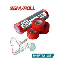 Kit de Cinta Elástica de Amarre para Jardinería Total THTPTM1251T 25MX11MM 20 Piezas