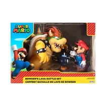 Kit de Figuras Boing Toys Super Mario Set Batalla de Lava de Bowser 64512