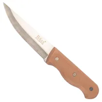 Faca Bass Aço Inoxidávelcabo Madeira 24CM