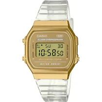 Relógio Casio A168XESG-9ADF Unissex - Dourado