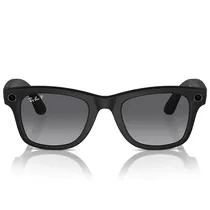 Óculos de Sol Ray Ban Meta Wayfarer RW4006 com Câmera/Wi-Fi - Matte Black/Polar Gradient Graphite