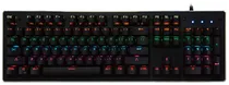 Teclado Gaming Satellite GK-302 King Fight RGB Mecânico com Fio Preto - (Espanhol)