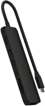 Adaptador Hub Satechi Multiport Slim USB-C 7 Em 1 ST-P7SK - Black