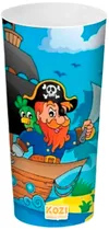 Vaso Plástico Kozi Plast Pirata 1346P - 350ML