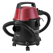 Aspirador de Pó Midea Wet-DRY MUY15T-A / 1400W / 220V - Preto/Vermelho