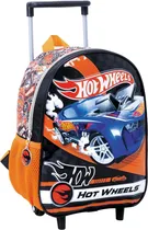Mochila com Rodas Hot Wheels Preto/Laranja - 75138