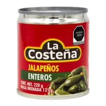 Pimenta La Costeña Jalapeños Inteiros Lata 220G