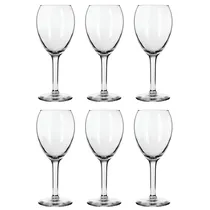 Jogo com 6 Taça de Vidro 5,5X15CM 150ML