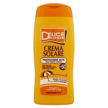 Protetor Solar Delice Solaire Crema Solare Protezione Alta Pelle Molto Chiara - FP50 - 250ML  Protetor So...