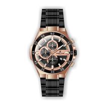 Relogio Analogico Masculino Daniel Klein Exclusive DK.1.12362-6 - Preto e Rosa Ouro