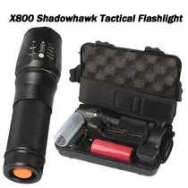 Lanterna X800 Tática Militar 30000 Lumens com Zoom Bateria