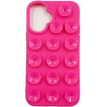 Capa de Silicona Ventosa para iPhone 17 - Fucsia